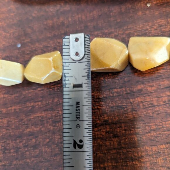 Yellow Aventurine Beads Tumbled Natural Stone Crafts Jewelry 18 Count String - Picture 4 of 5